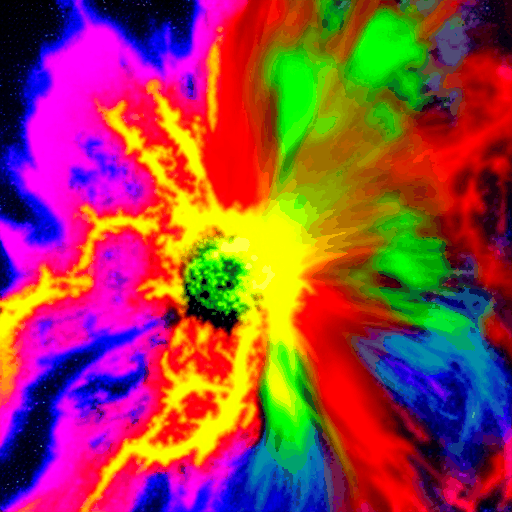 Supernova lightning