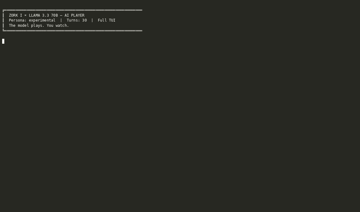 AI auto-play — LLM plays Zork, full TUI